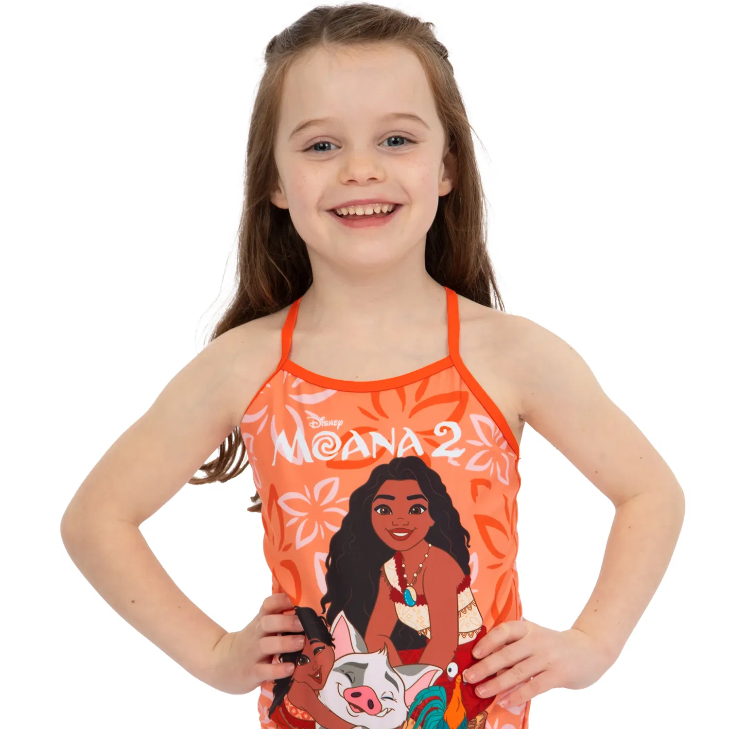 Купальник для девочек Moana 2 Disney, оранжевый — фото 2