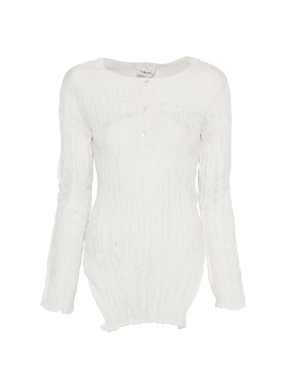 

Текстурированная блузка на пуговицах P.A.R.O.S.H., белый