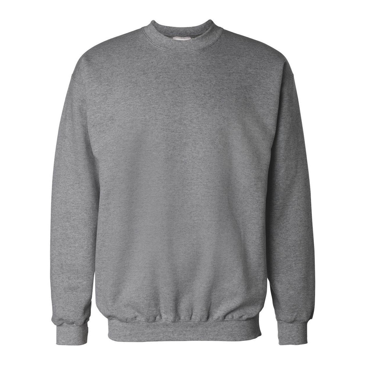 

Хлопковая толстовка с круглым вырезом Hanes Ultimate, цвет Oxford Grey