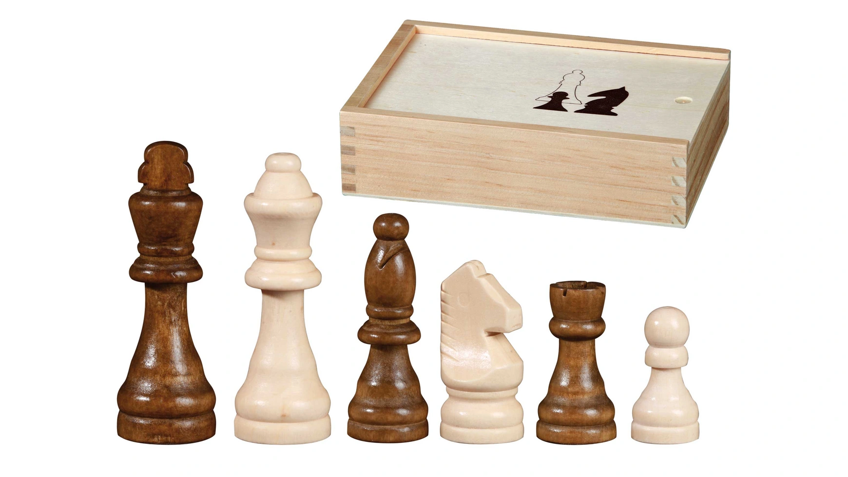 

Otto i, kh 62 мм, шахматные фигуры в деревянной коробке 2016 г Philos-Spiele