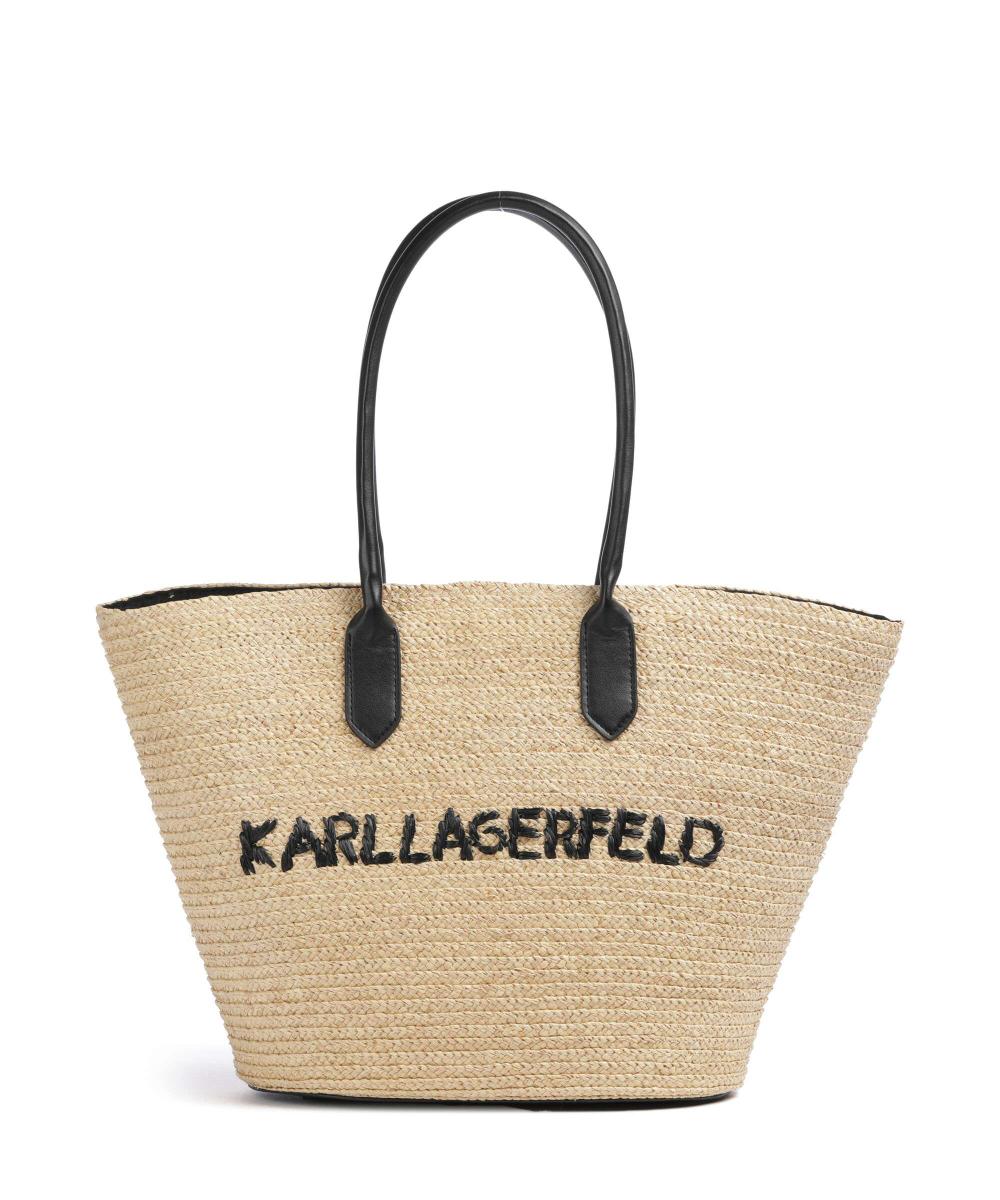 

K/Essential большая сумка для покупок из рафии Karl Lagerfeld, мультиколор