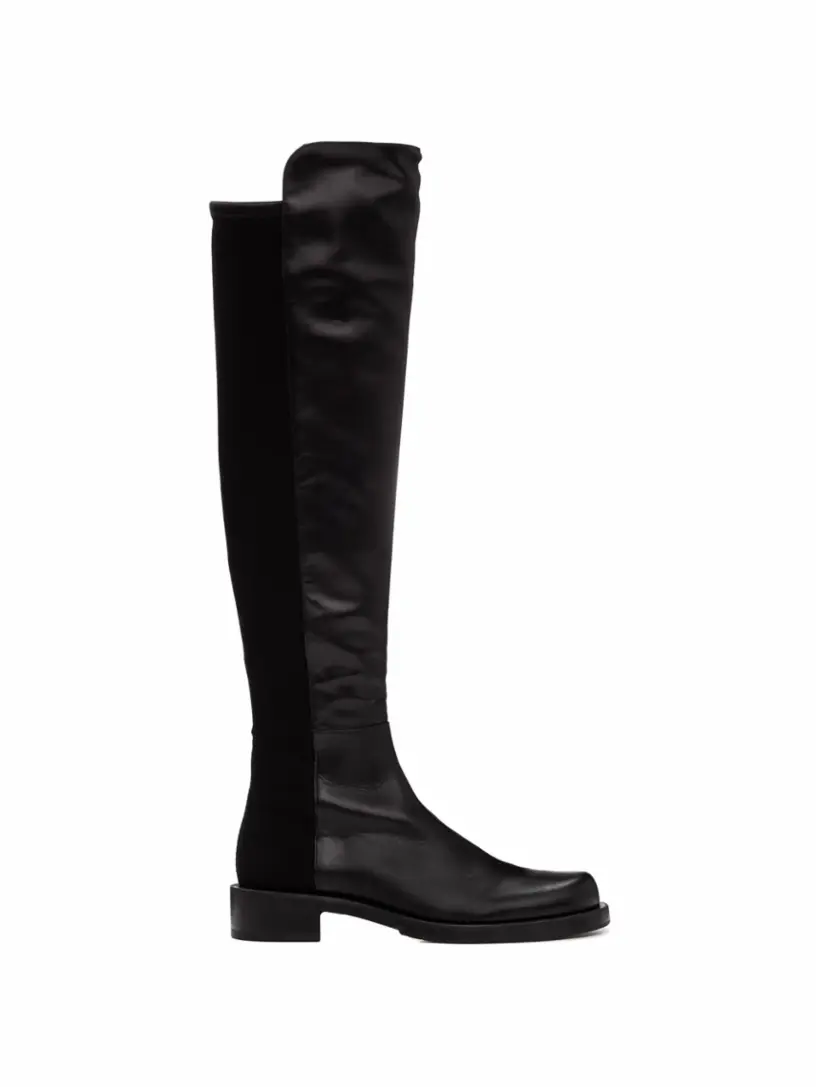 

Комбинированные ботфорты 5050 Stuart Weitzman, черный