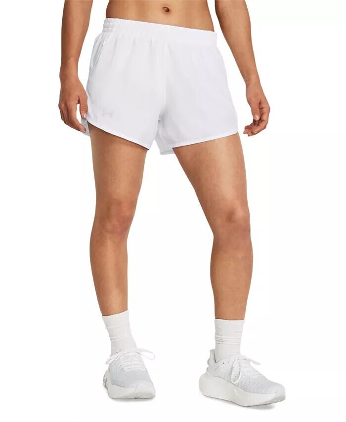 

Женские шорты для бега Fly By с сетчатыми вставками Under Armour, белый
