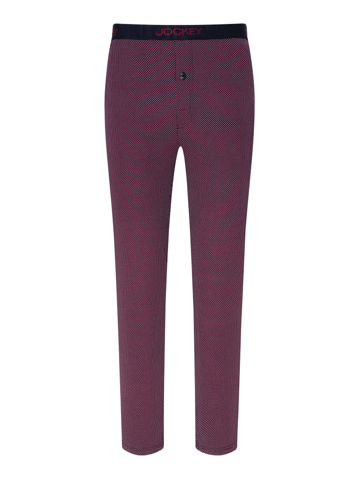 

Повседневные трикотажные брюки красного цвета Jockey