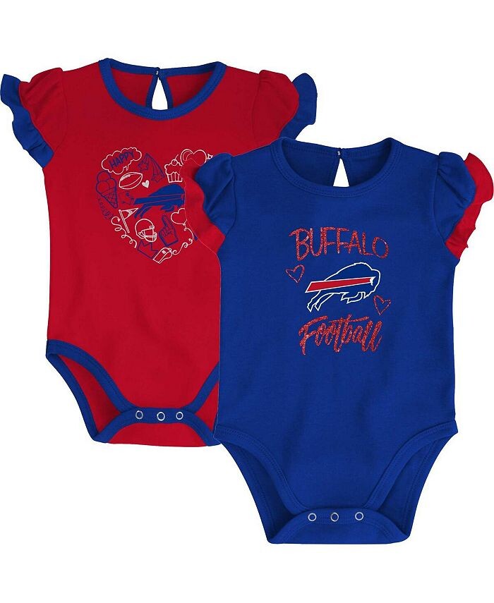 

Комплект боди из двух частей Royal, Red Buffalo Bills Too Much Love для новорожденных Outerstuff, красный