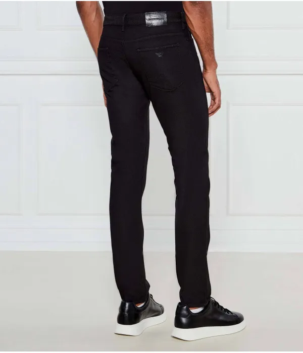Базовые джинсы j06 Slim fit Emporio Armani, черный — фото 4