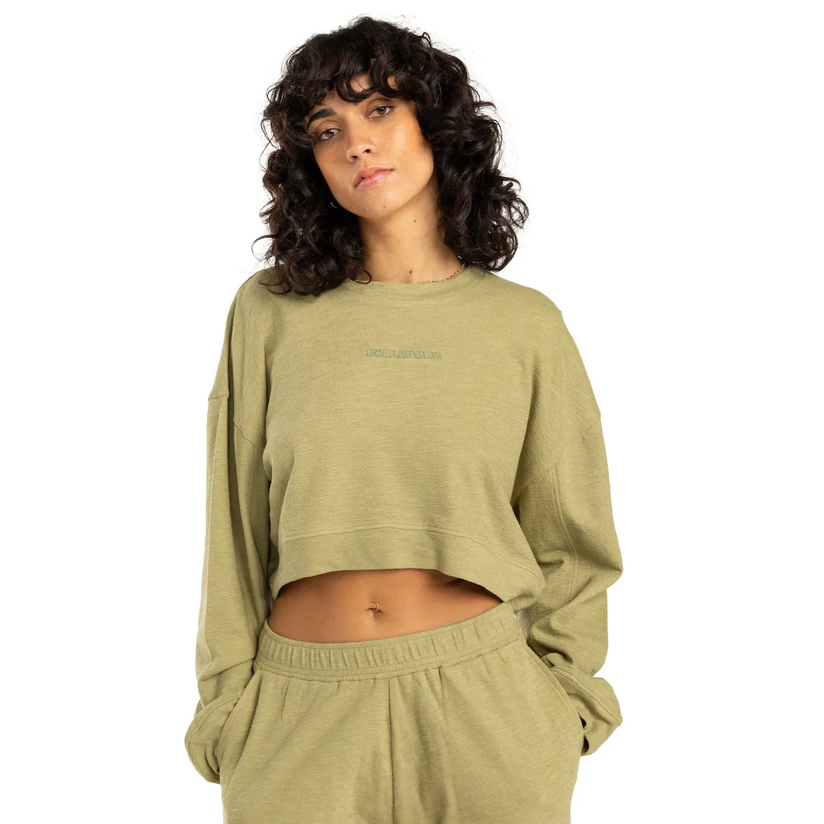 

Женская укороченная толстовка Billabong, зеленый