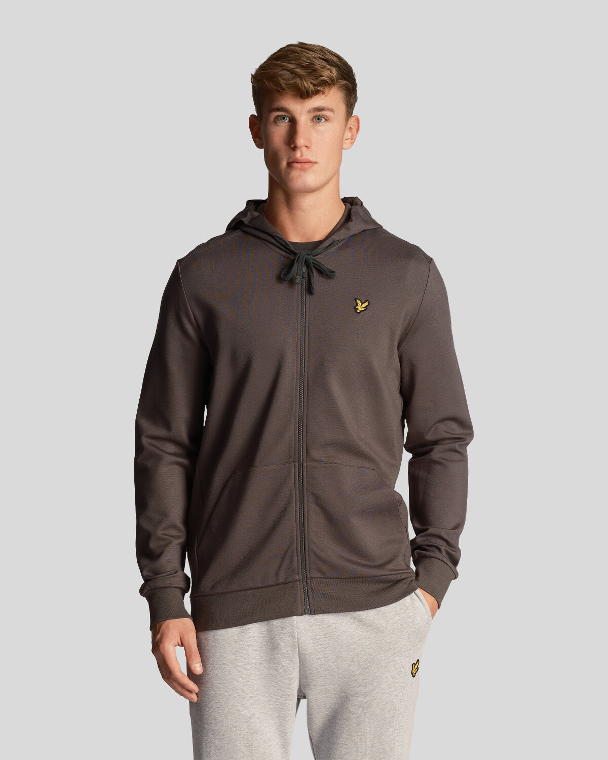 

Спортивная толстовка с молнией во всю длину Lyle & Scott, серый