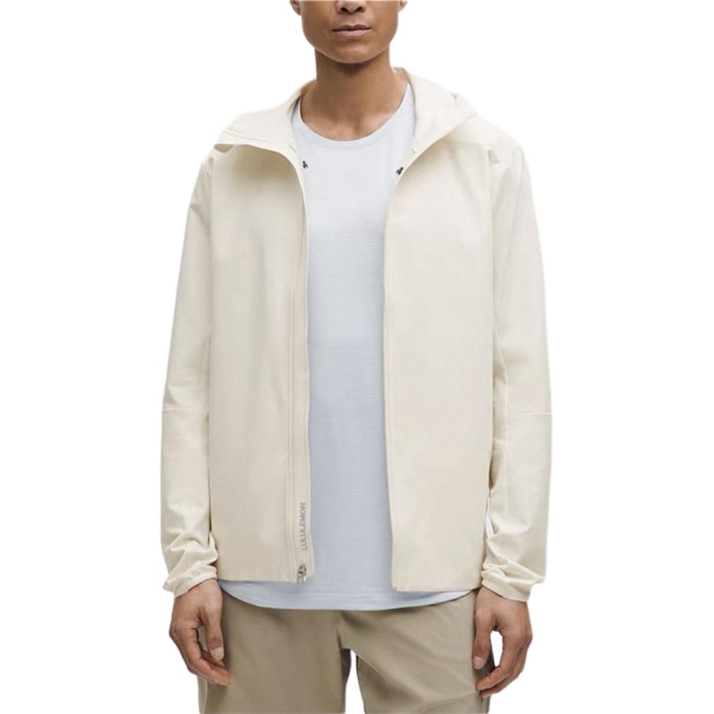 

Lululemon Мужская куртка Warp Light Swift 'Темно-оливковая', Light Ivory White/LTIV