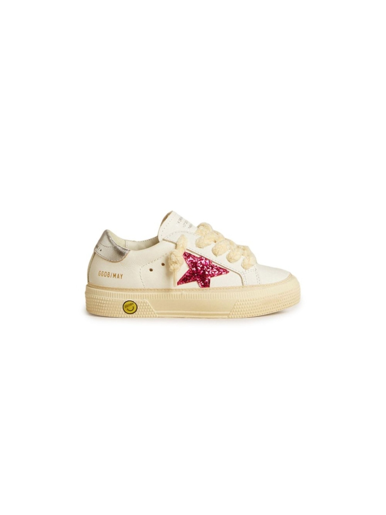 Golden Goose Kids кеды May Star, нейтральный