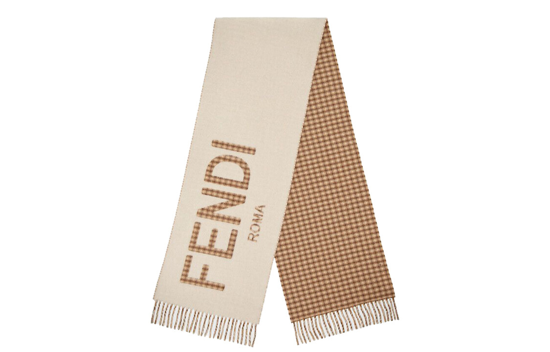 

Трикотажные шарфы унисекс Fendi, кремового цвета