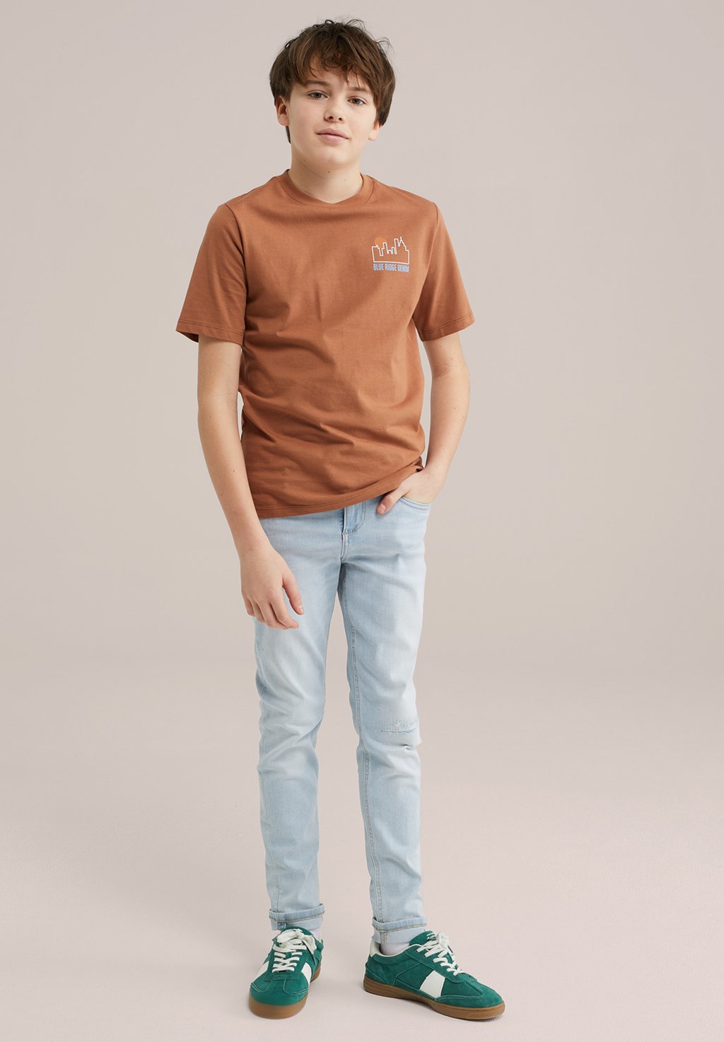 

Джинсы облегающего кроя RIDGE WE Fashion, светло-голубой