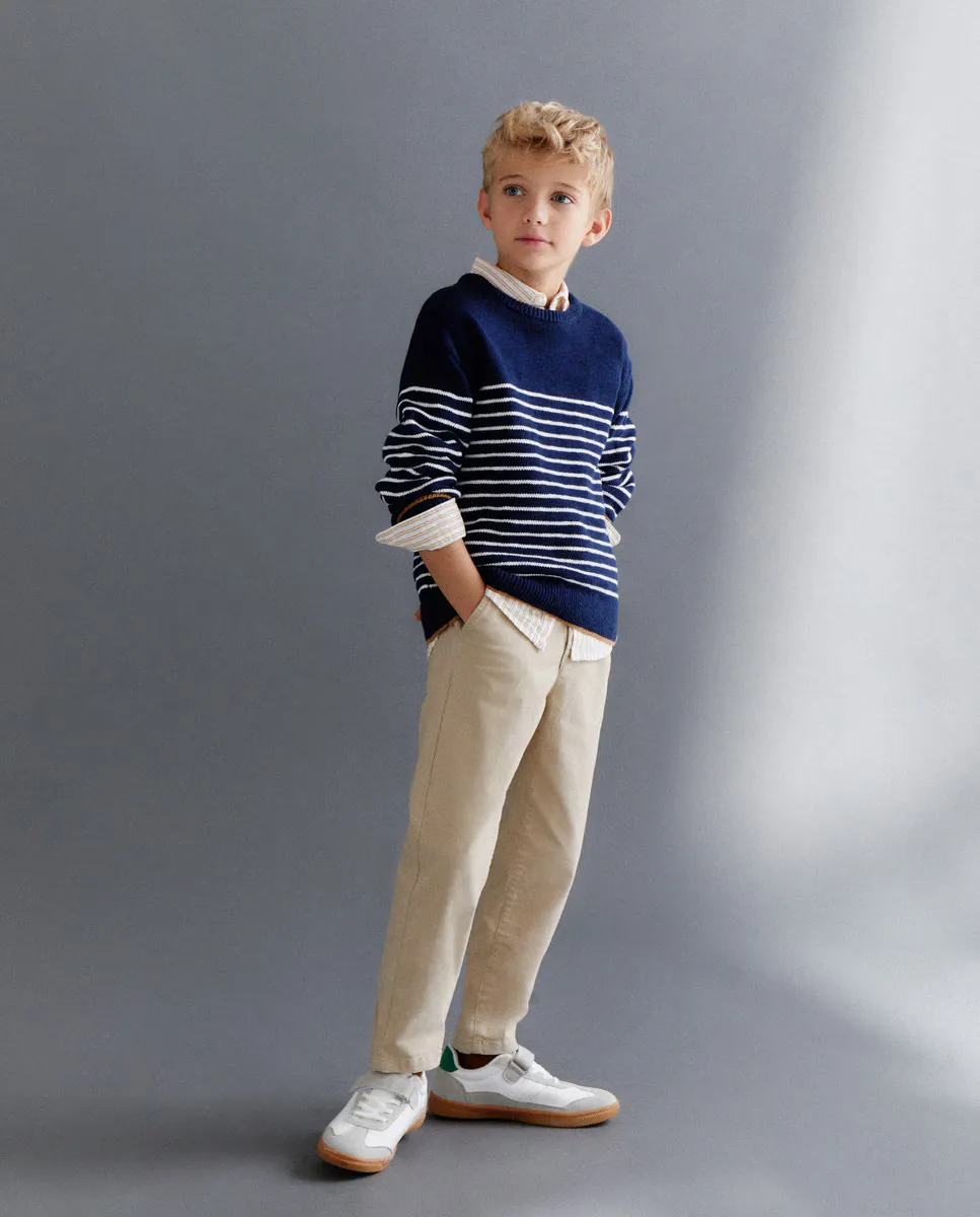 

Полосатый свитер для мальчика Kids El Corte Inglés, синий