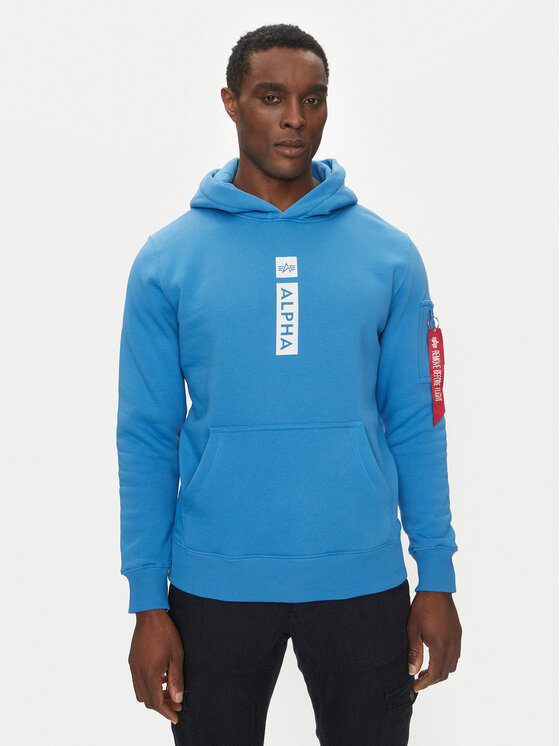 

Толстовка обычного кроя Puff Print 146338 Alpha Industries, синий