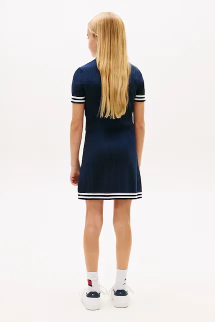 Платье спортивное из хлопка модель polo Tommy Hilfiger, синий — фото 3
