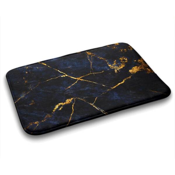 

Коврик для ванной Tulup Marineblauer Marmor, 75x1x75 см, синий