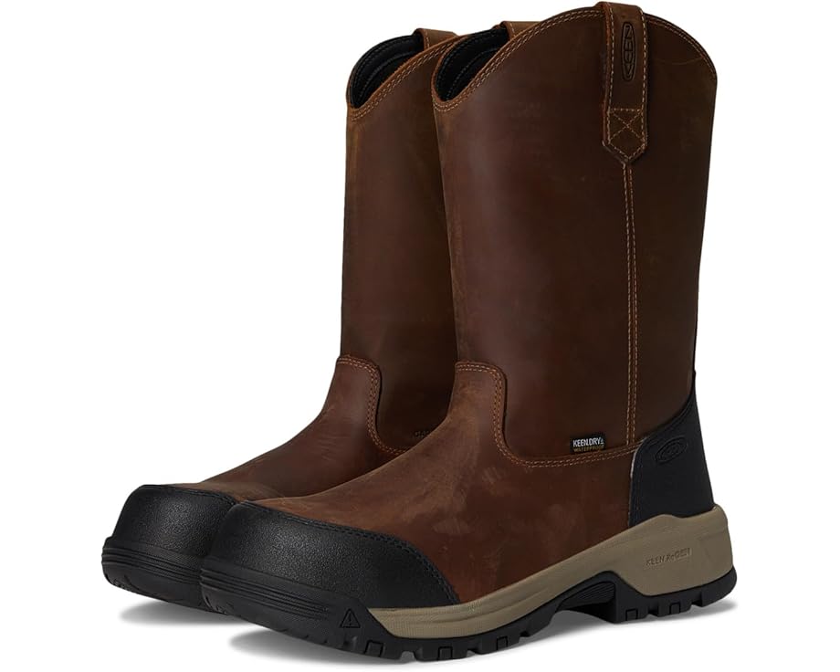 

Ботинки KEEN Utility Evanston Pull-On Waterproof Boot (Carbon-Fiber Toe), цвет Bison/Black