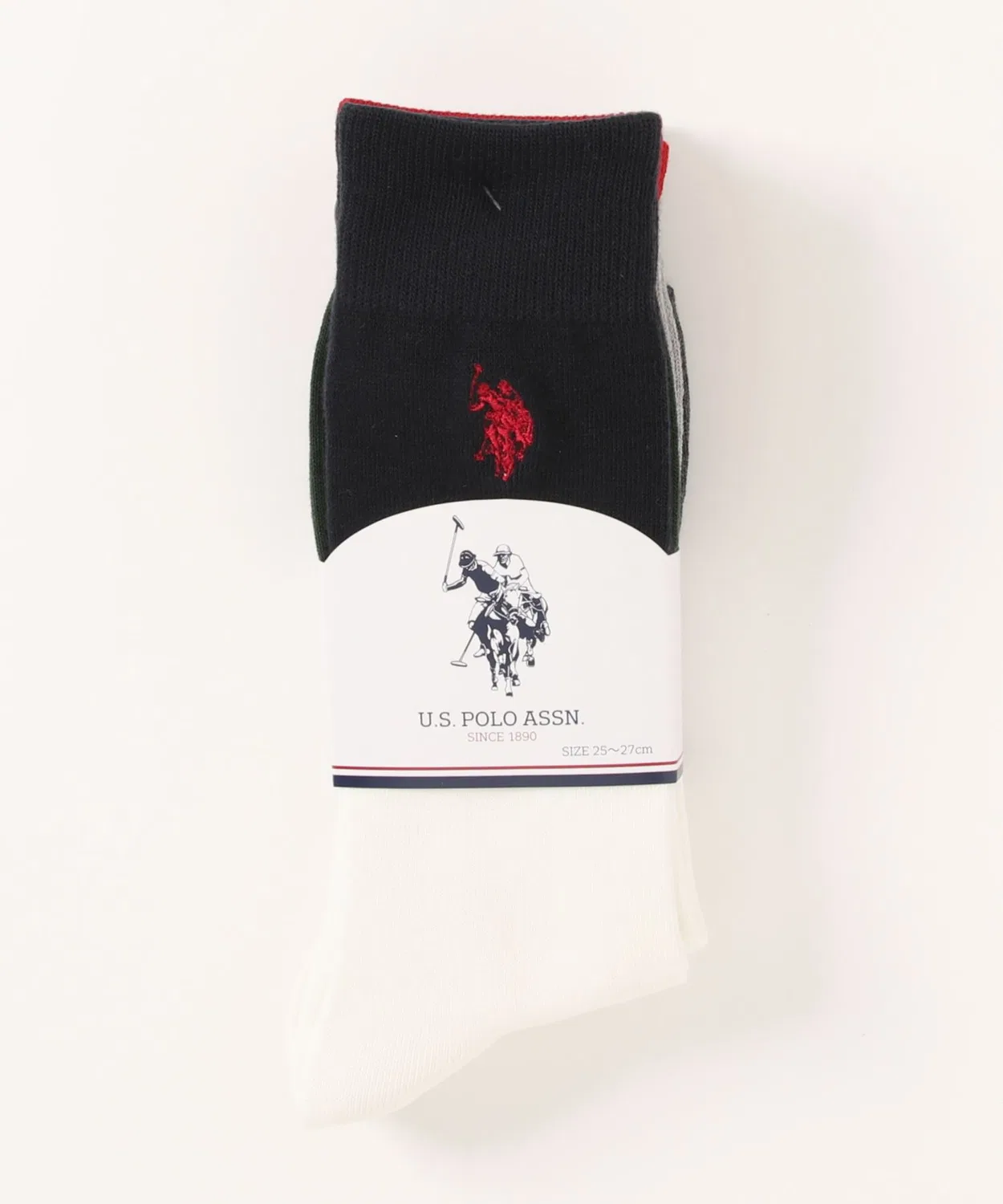 Носки мужские 3 пары U.S. POLO ASSN хлопок/полиэстер мультиколор