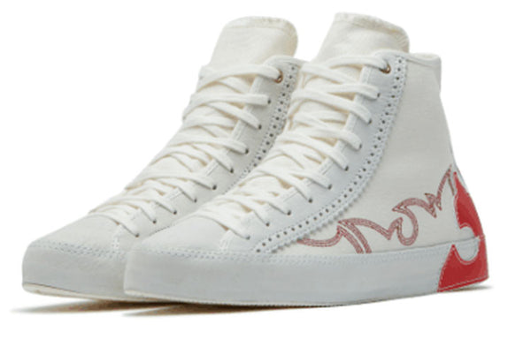 Кроссовки chuck taylor all star sasha high top canvas le egret red Converse, белый — фото 3