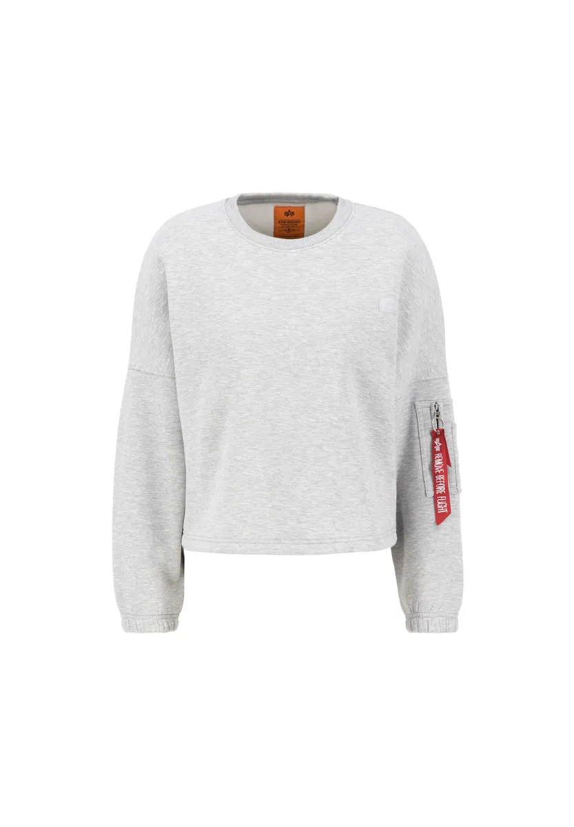 

Свитер Alpha Industries "Женщины Alpha Industries - Толстовки X-Fit Label OS Sweater Wmn", серый