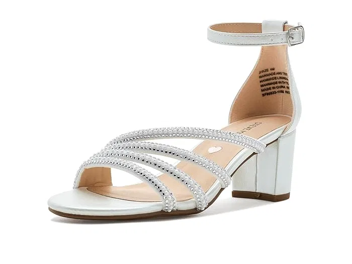 Туфли на каблуке с кристаллами Haze Steve Madden Kids, белый
