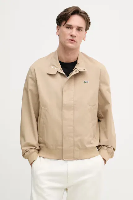 Куртка переходная с хлопком Lacoste, бежевый