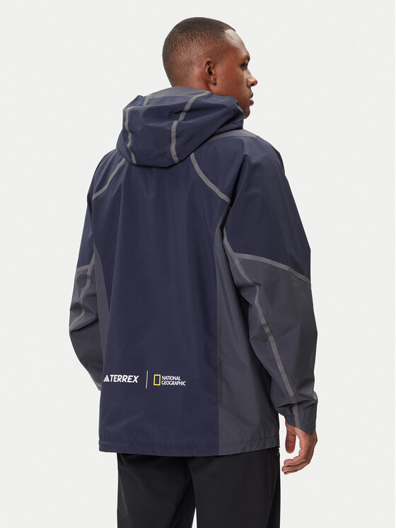 Дождевик loose fit Nat Geo Climaproof KC2343 Adidas, синий — фото 3