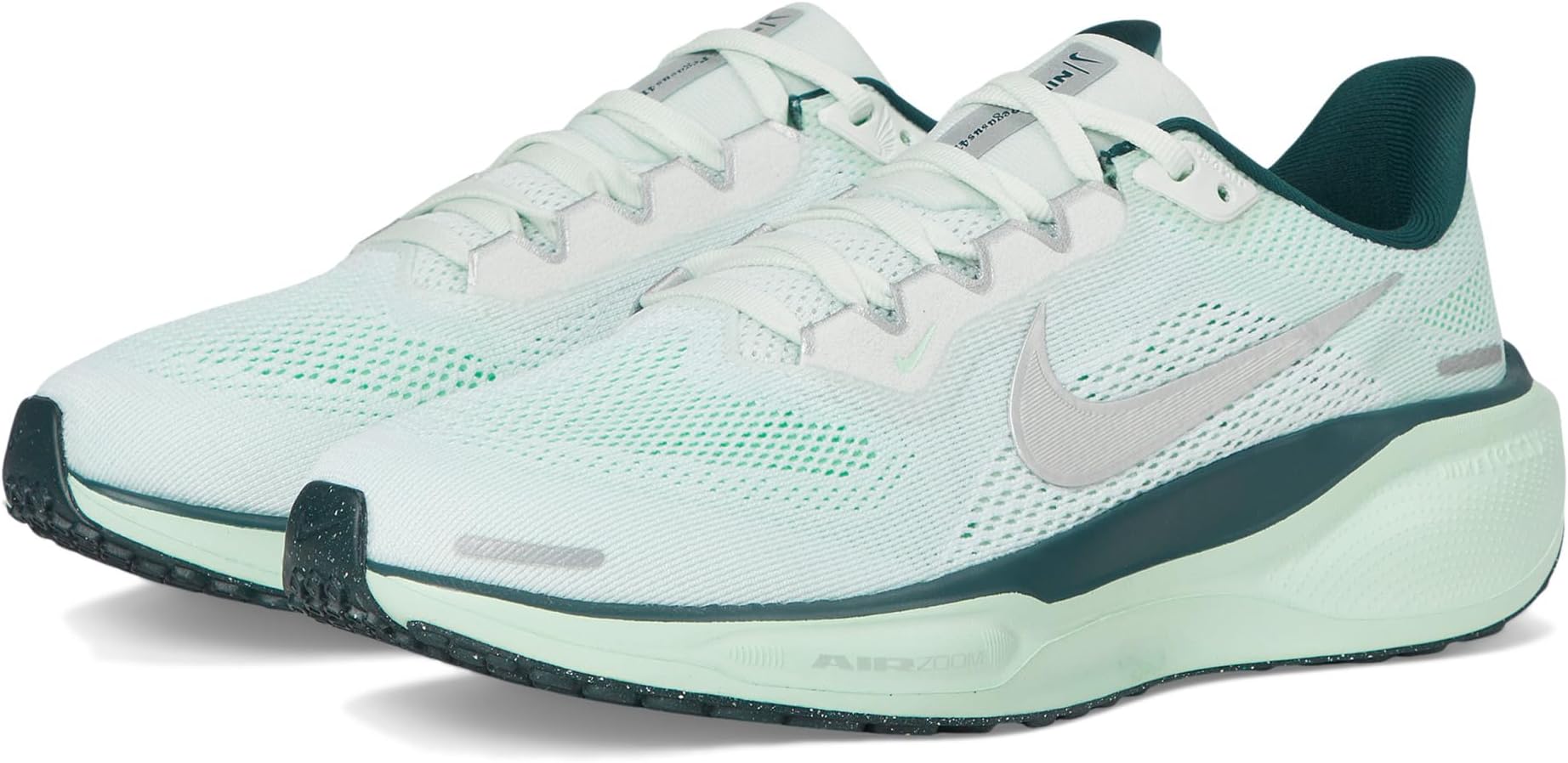 Кроссовки Nike Pegasus 41, цвет Ghost Aqua/Metallic Silver/Mint Foam