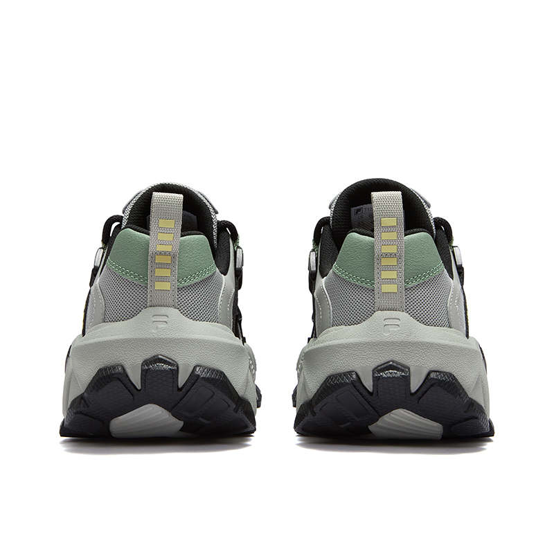 Футболка EXOCET Mountains Shoes Mountains Shoes Low Top Повседневная обувь Мужская Мягкая Ива Шелк Серый Черный FILA FUSION, Мягкая Ива Серый/Черный — фото 4