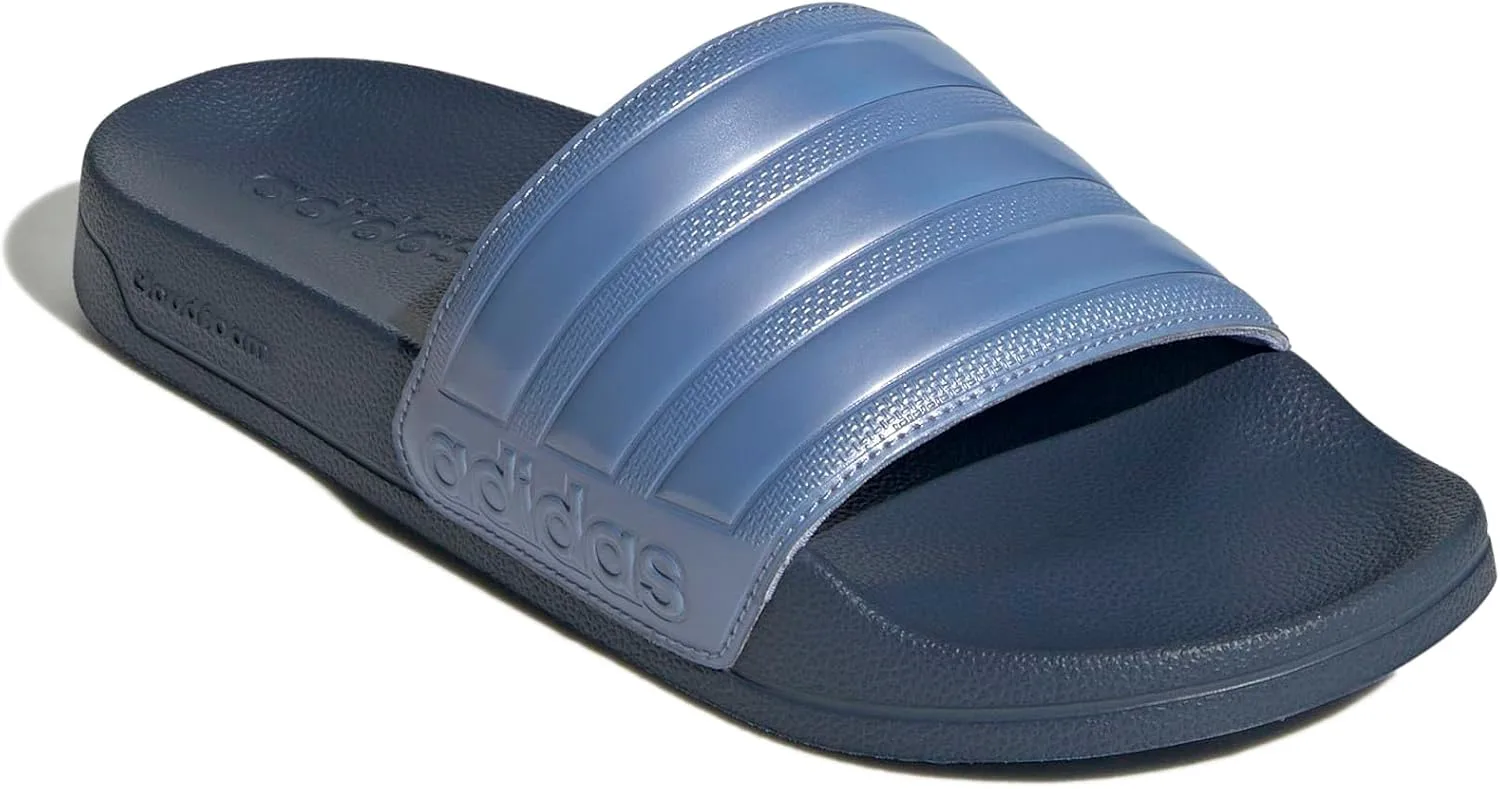 Сланцы для душа Adidas Adilette для взрослых унисекс, синий — фото 4