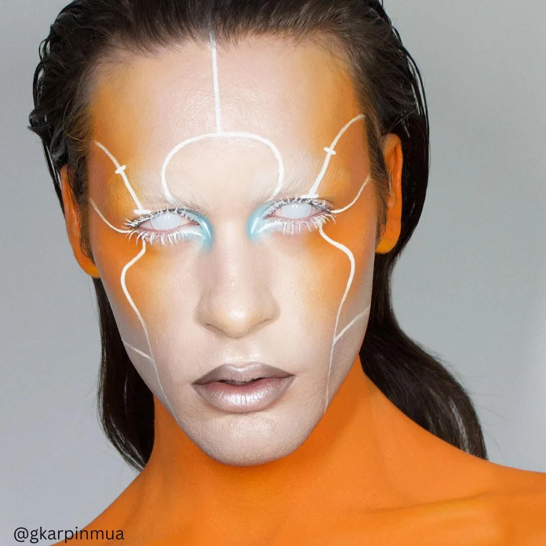 Жидкий грим для лица «Liquid Face Paints» оранжевый от Mehron Mehron, Orange — фото 3