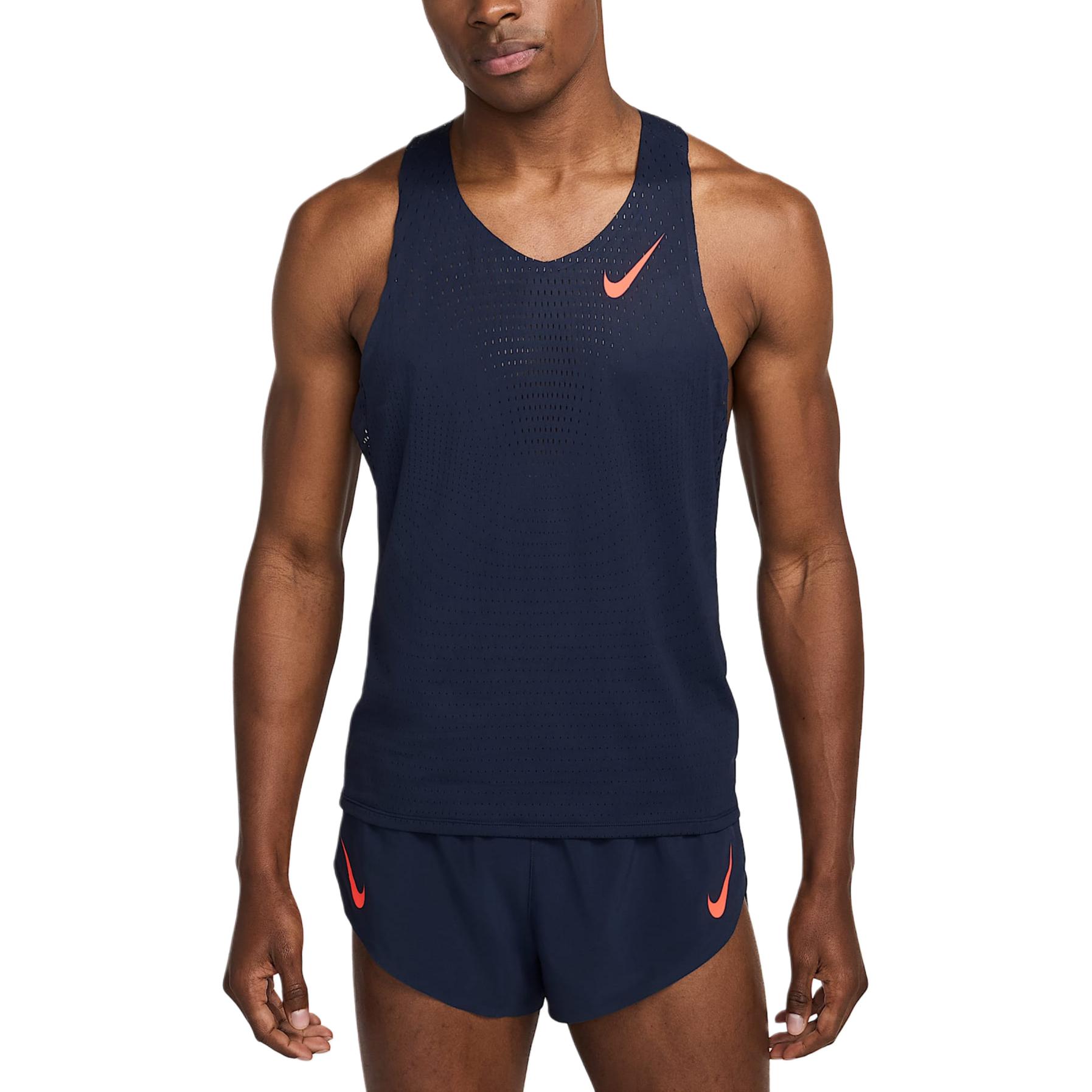 Мужская майка для бега AeroSwift Dri FIT Adv Nike, ярко-красный — фото 3