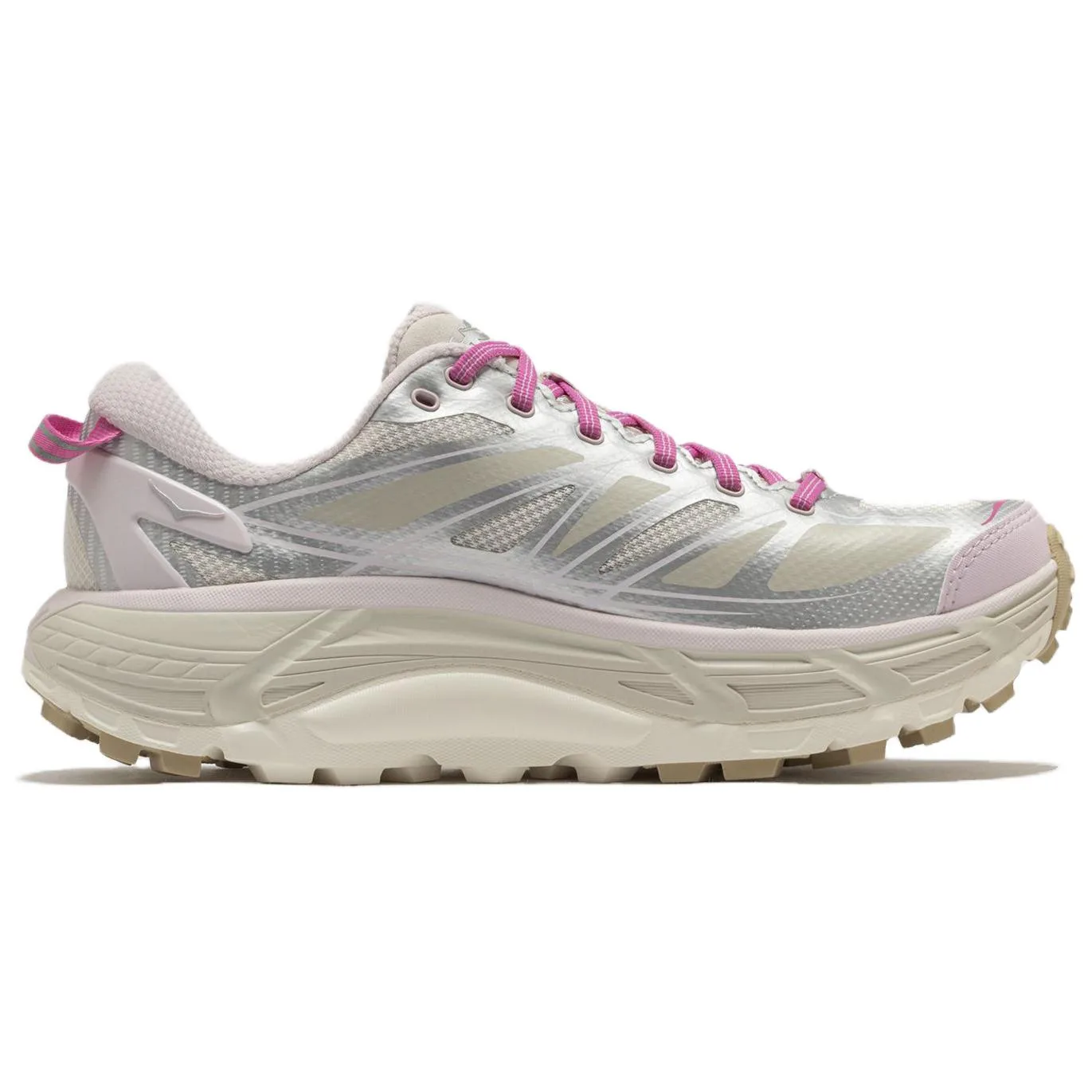 HOKA ONE ONE Mafate Speed 2 Trail Running Shoes Unisex Others Beige Silver — фото 3