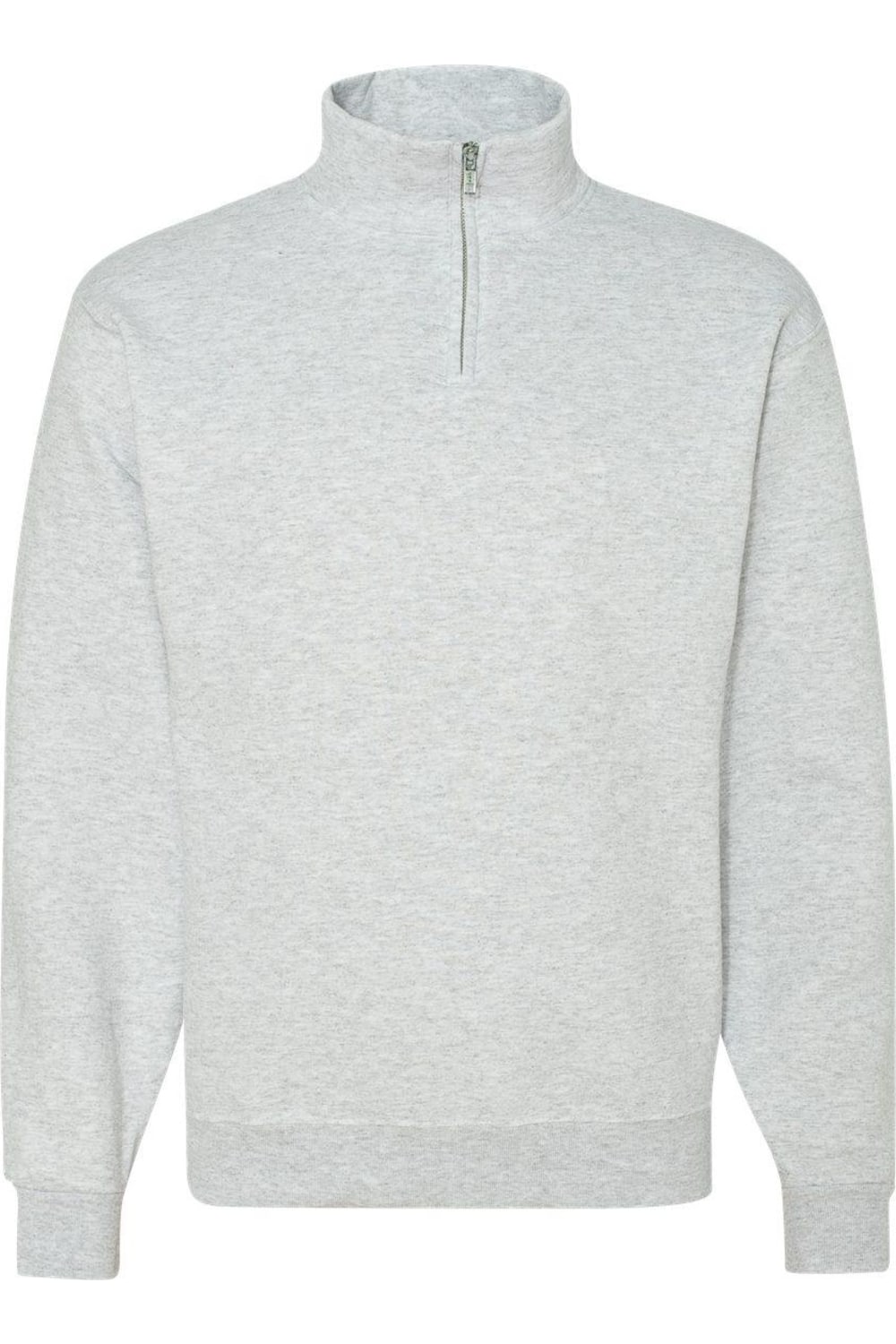 

Толстовка JERZEES Nublend Cadet Collar с застежкой-молнией на четверть длины, цвет ash