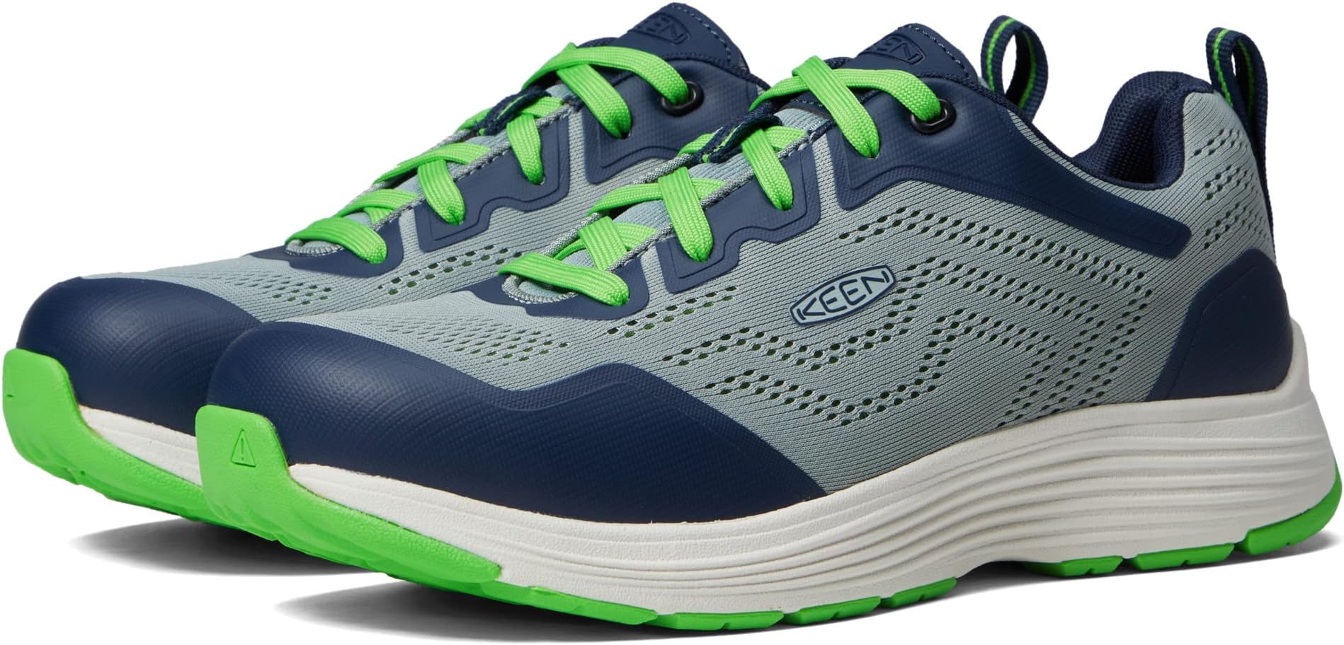 

Кроссовки KEEN Utility Sparta II (Alloy Toe), цвет Puritan Gray/Pageant Blue