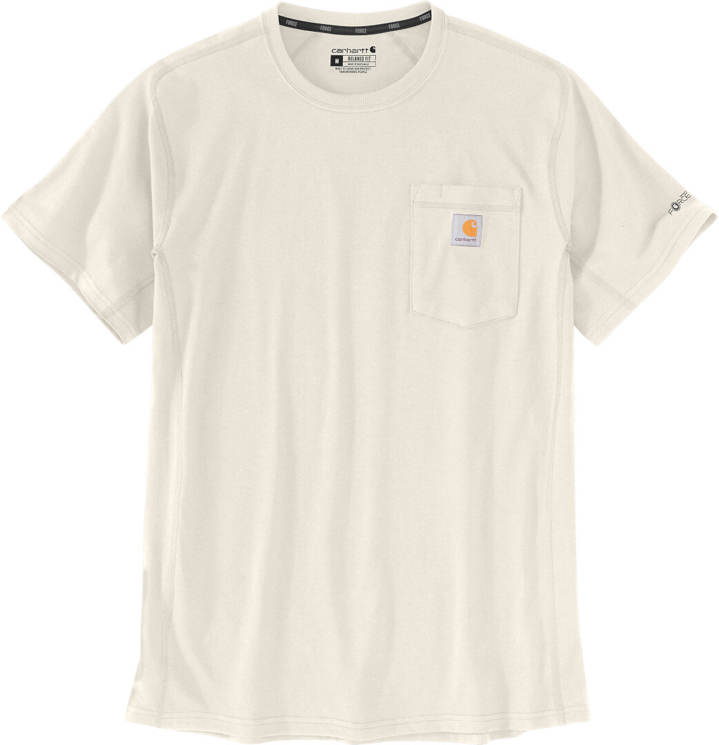 

Футболка Carhartt Force Relaxed Fit Midweight Short Sleeve Pocket T-Shirt, кремовый