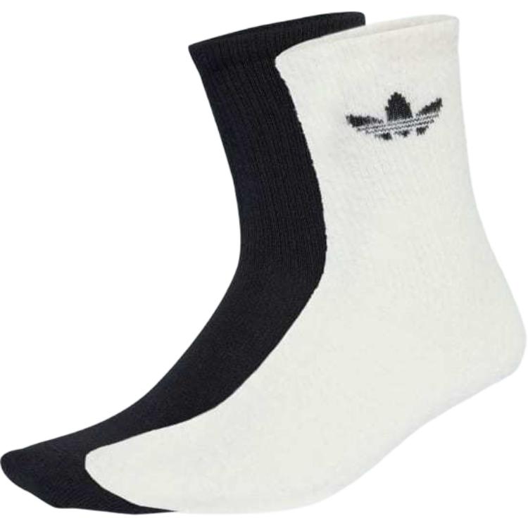 Пушистые носки Crew 2 пары Adidas Originals, белый — фото 2