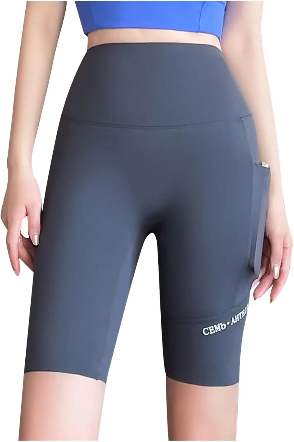 Женские шорты для тренировок с карманами, High Waist
