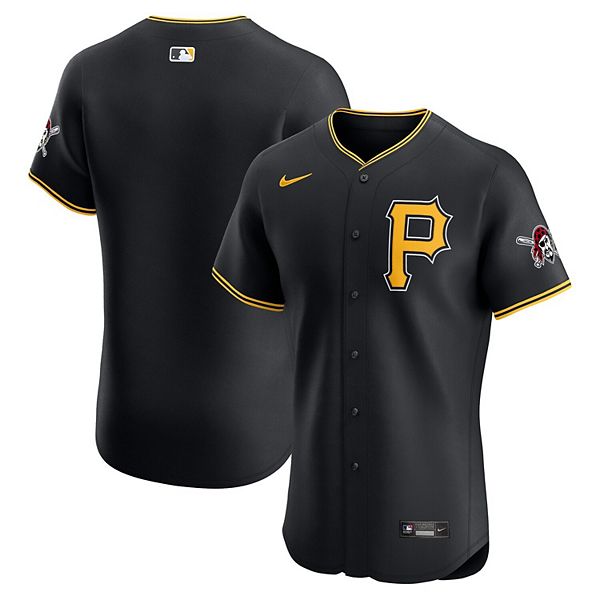 

Мужская черная футболка Pittsburgh Pirates Alternate Vapor Premier Elite Patch Nike