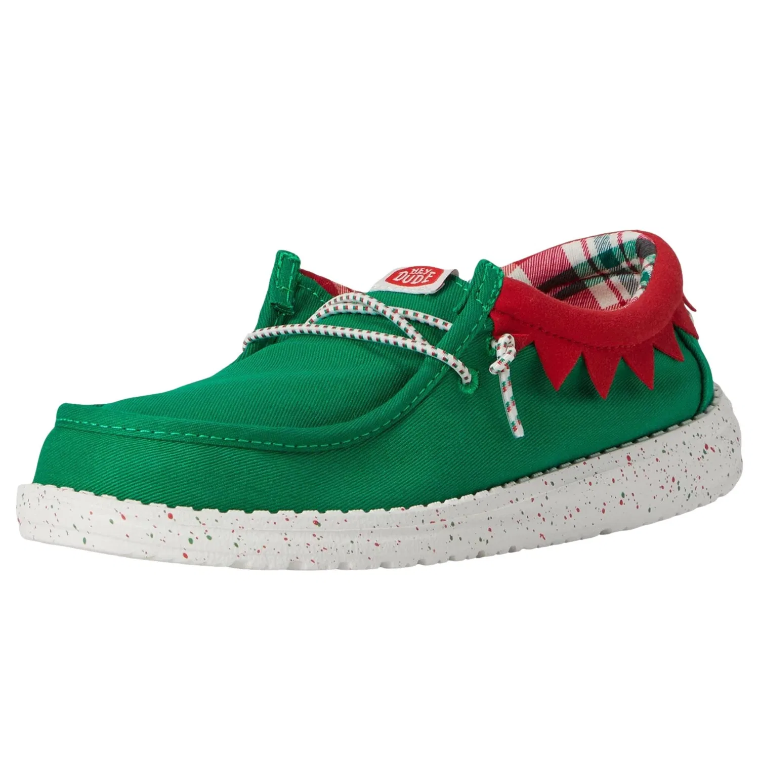 Pre-School Hey Dude Wally Holiday Elf Green / Red 42146-3XX — фото 3