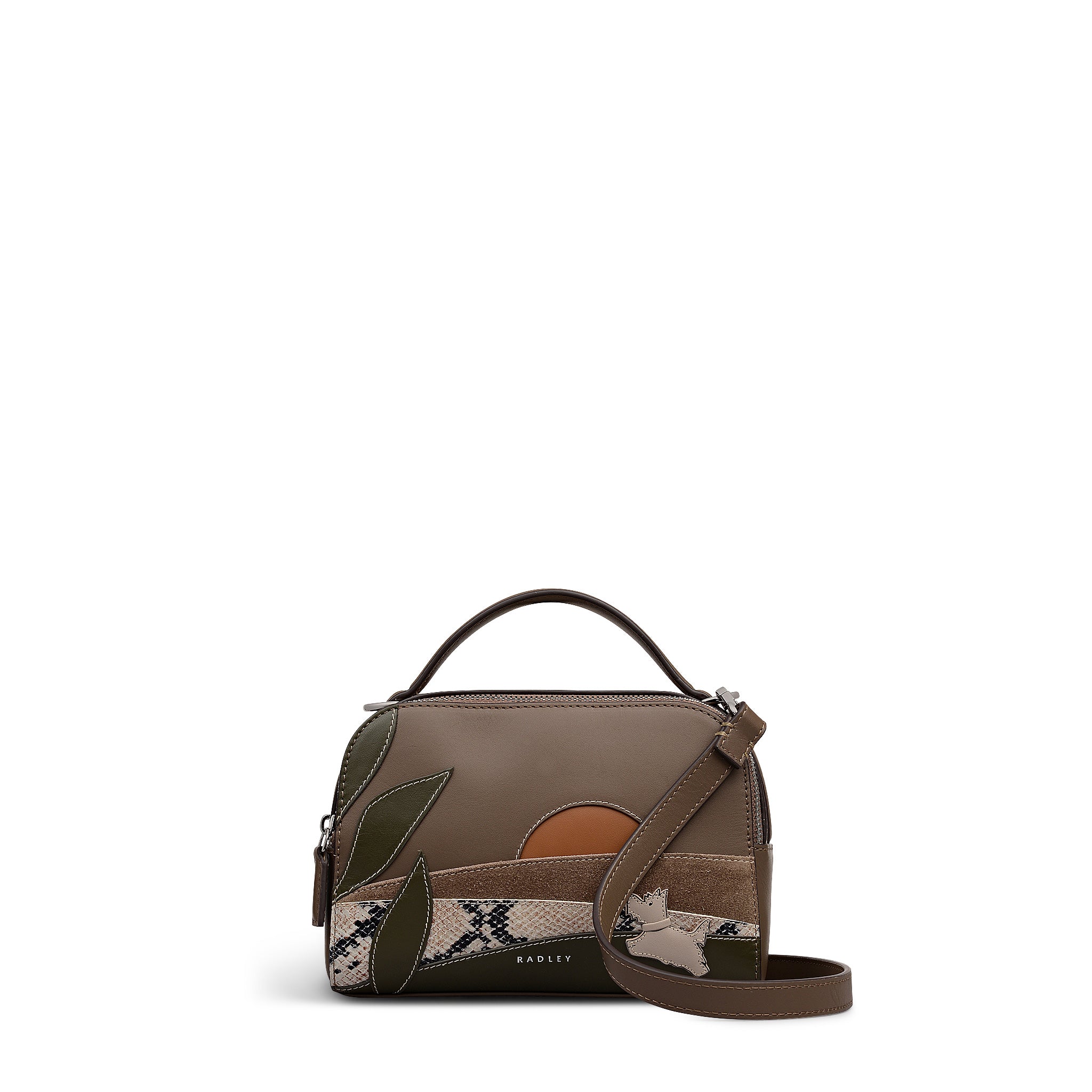 

Маленькая сумка через плечо на молнии Over The Hills Radley, кофейный