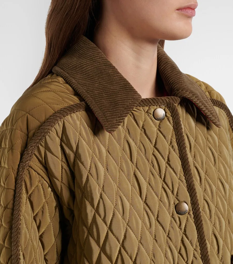Куртка Floriston Burberry, стеганая, коричневый — фото 4