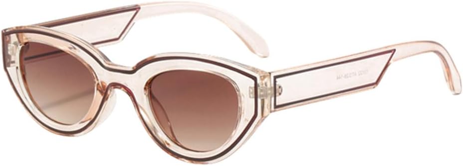 

Солнцезащитные очки MUTYNE в стиле ретро, ​​овальные, с защитой от УФ-излучения UV400, мужские, коричневые, с леопардовым принтом, унисекс, «кошачий глаз», женские, Light Brown