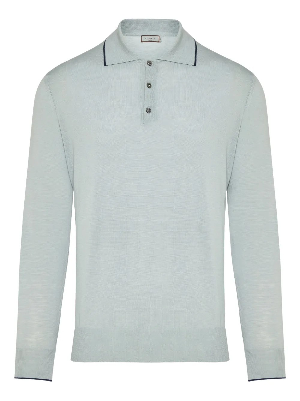 

Поло с длинными рукавами Canali, синий