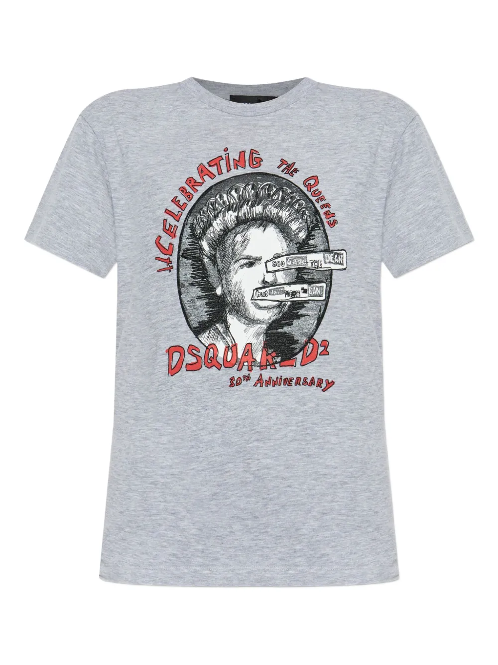 

Хлопковая футболка DSQUARED2, серый