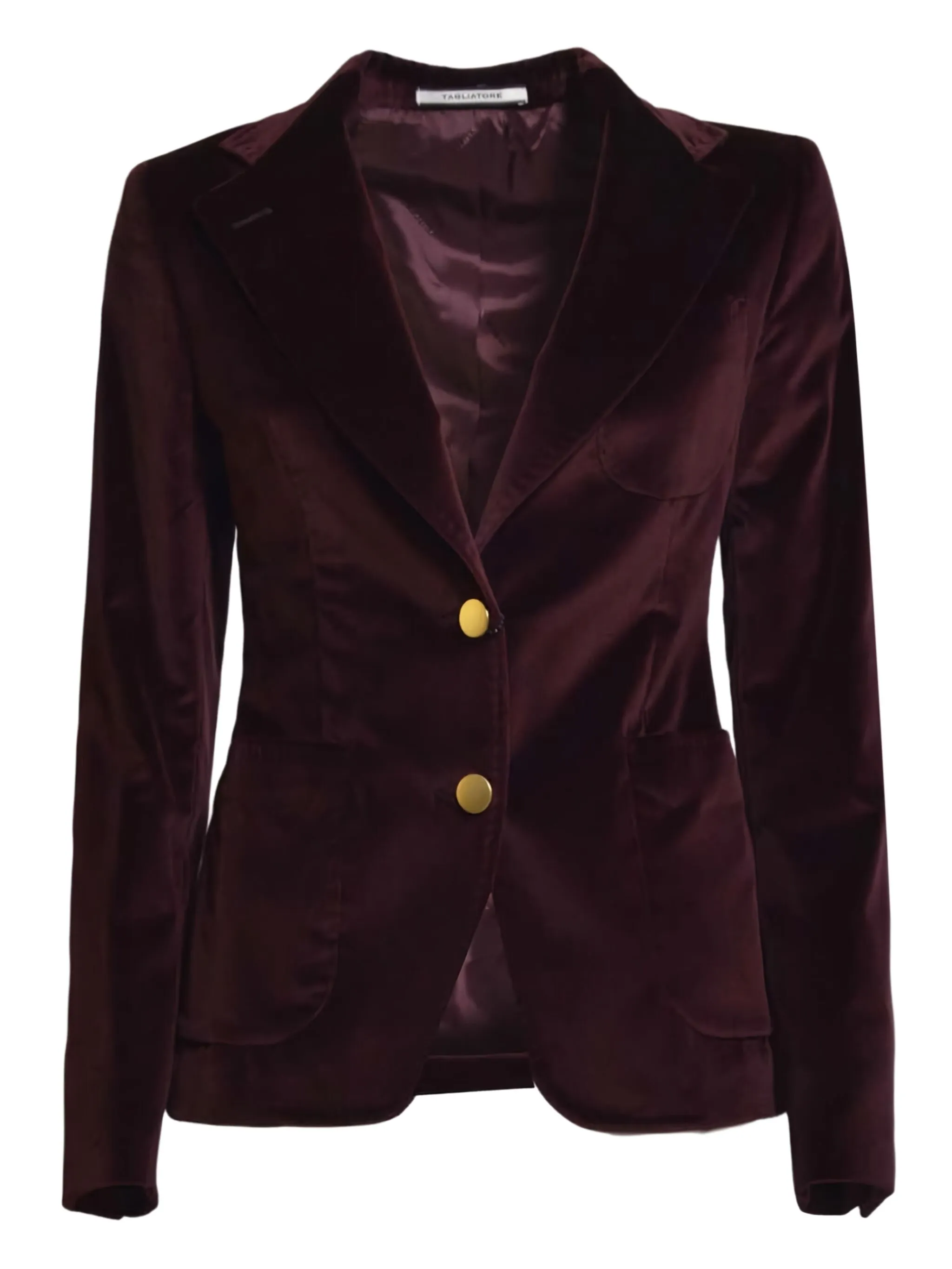 

Бархатный блейзер с застежкой на пуговицы Tagliatore, красный