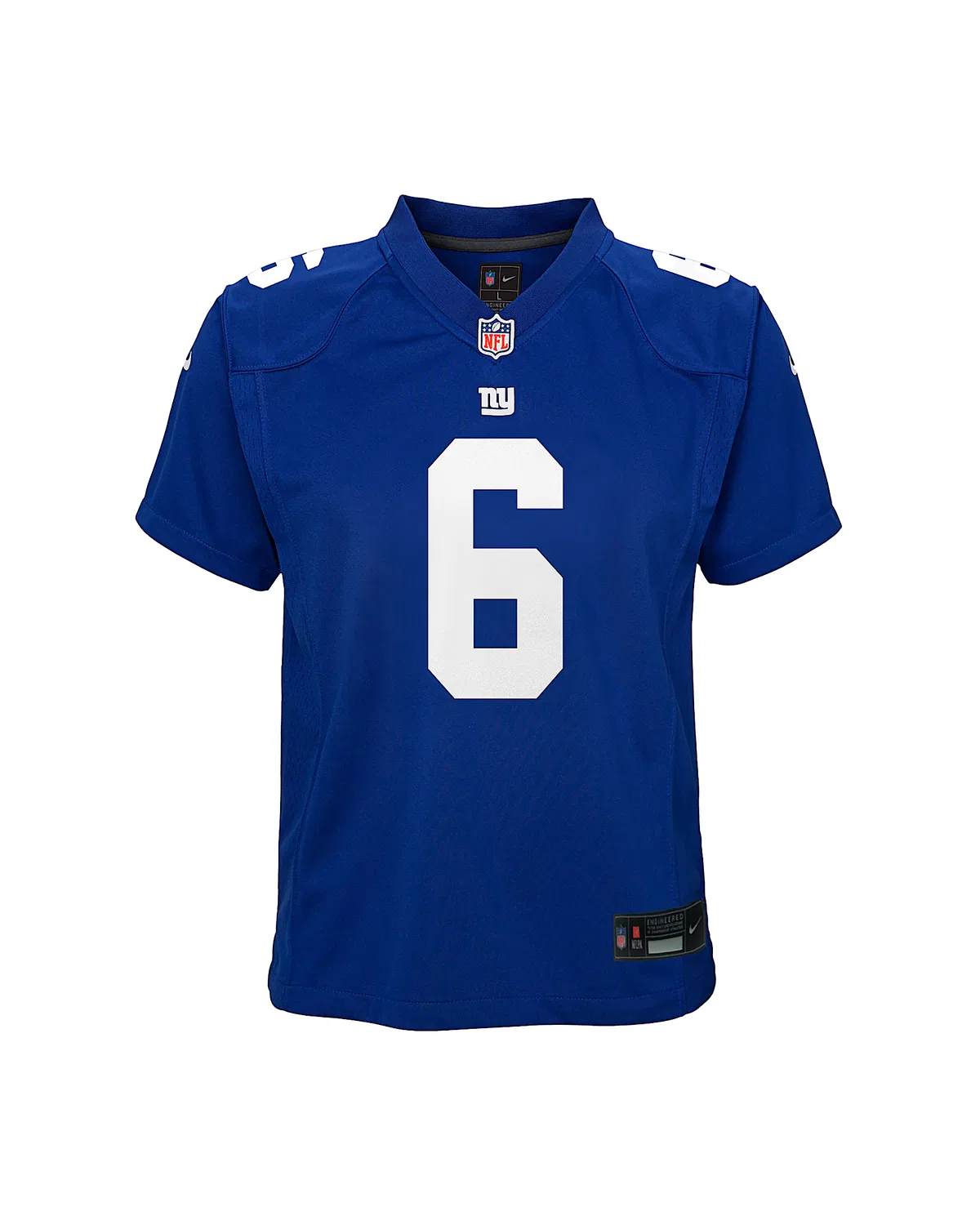 Детская большая игровая футболка Nike NFL Game Jersey Jaxson Dart New York Giants 2025 NFL Draft First Round Pick, Royal