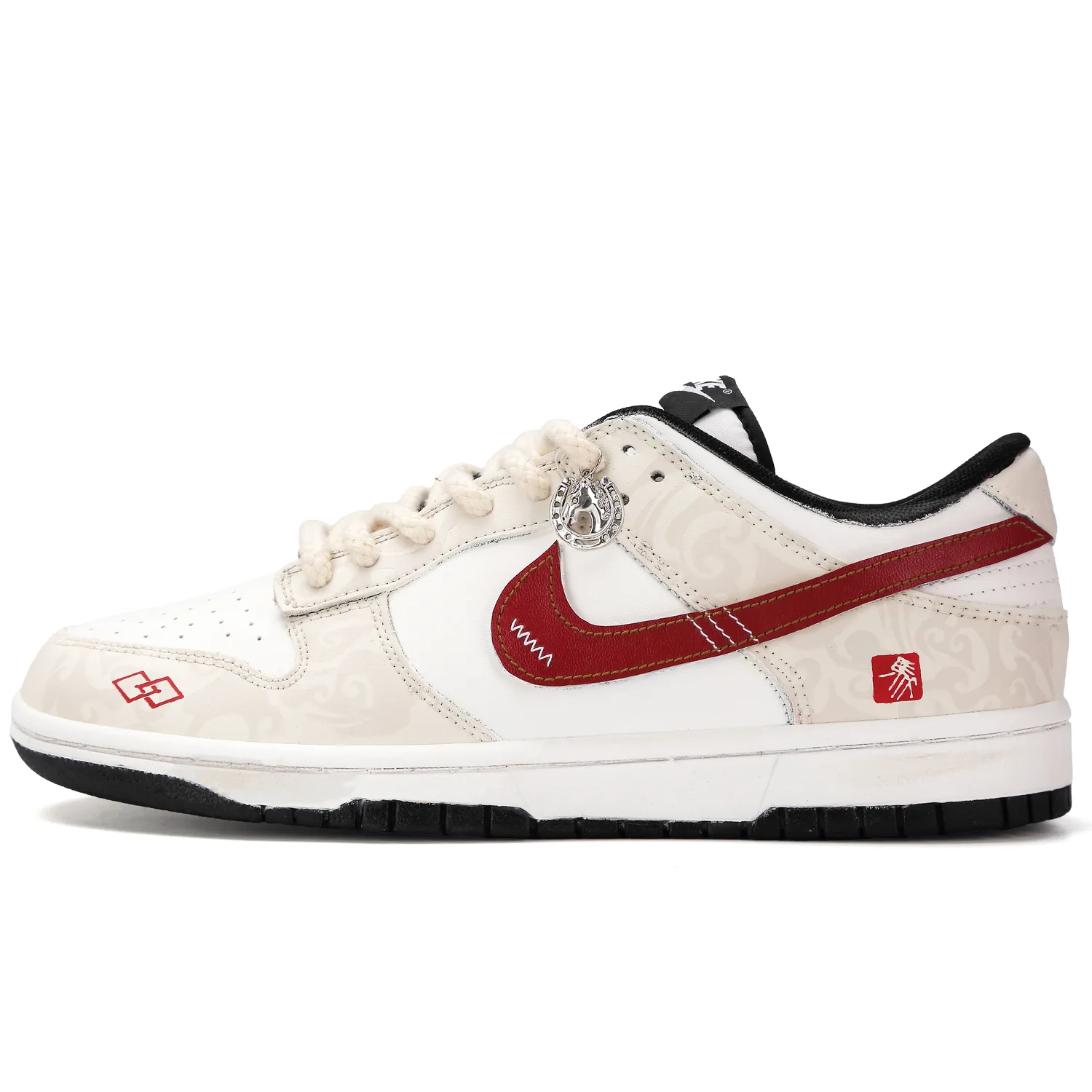 Кроссовки Dunk Sure Victory из кожи, устойчивые к истиранию и скольжению, низкие Nike, экрю
