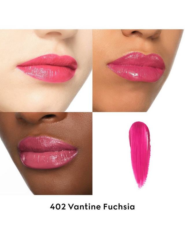 Блестящая помада Rouge de Beauté с высоким глянцем Gucci, 402 Vantine Fuchsia — фото 2