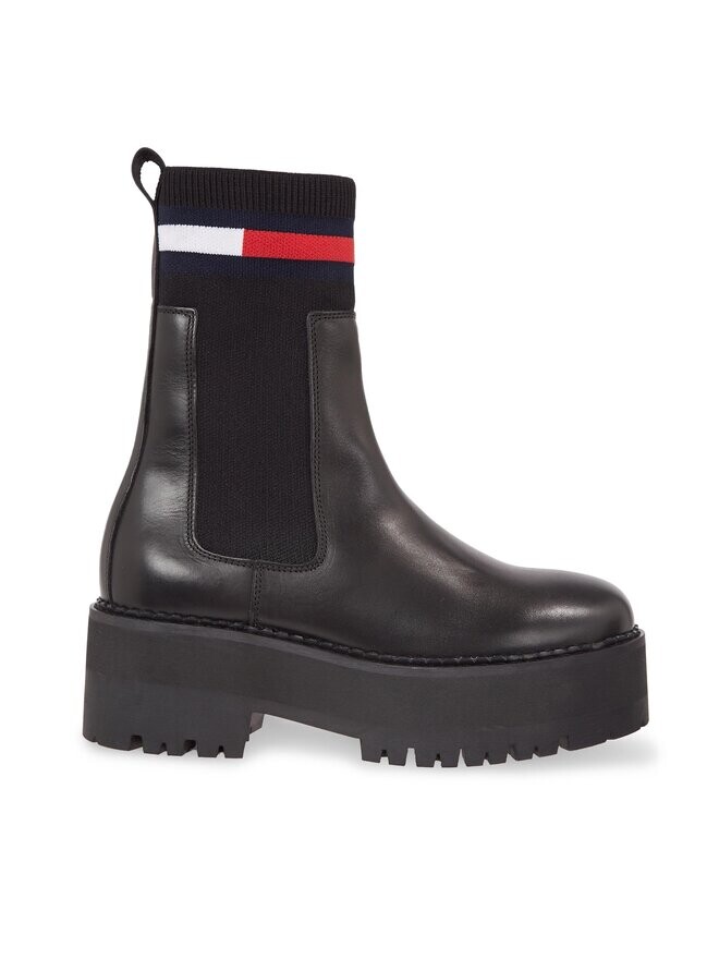 

Ботинки на плоской подошве Tjw Flatform Chelsea Sock Tommy Jeans, черный